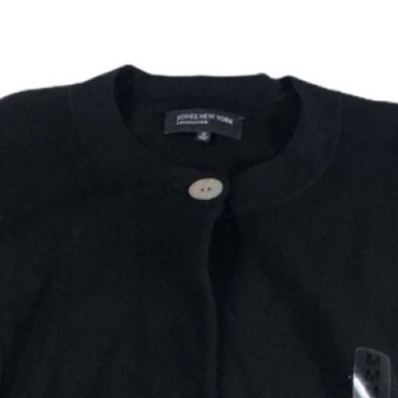 Jones New York 📌 medium NWT black cape jacket, heavy material one top button - Picture 4 of 9